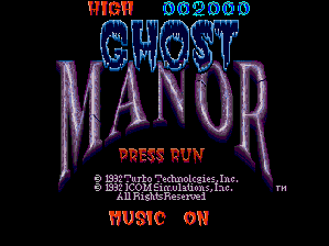 Ghost Manor box art for TurboGrafx-16